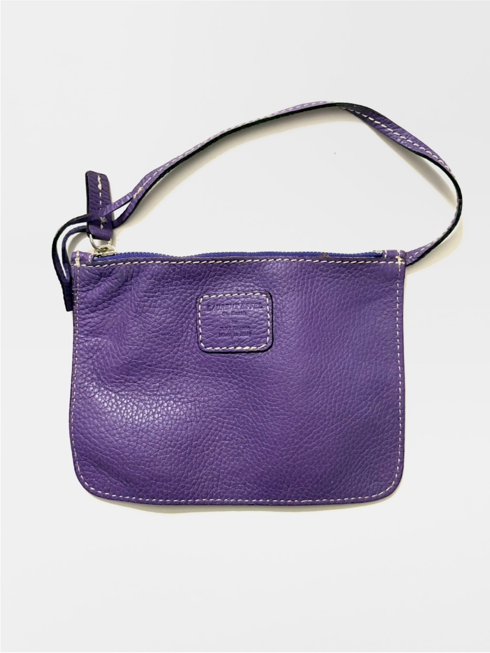 LAURENT EFFEL St. Barth Leather Wristlet, purple